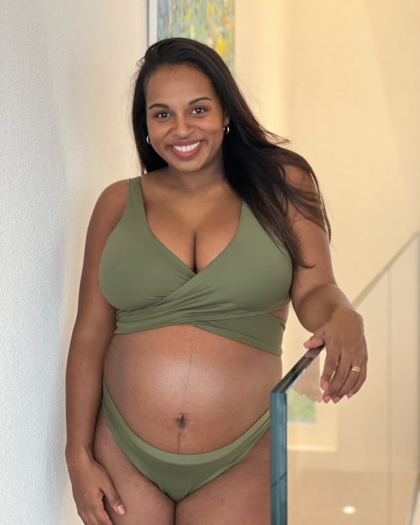 COCO - High Waist Bikini Bottom Oliv